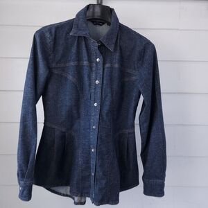 Peace.Love.World Denim Peplum Womens XS Shirt